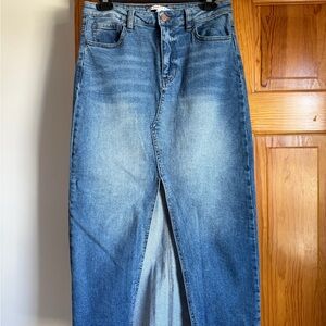 Celebrity Pink Light Blue Denim Skirt